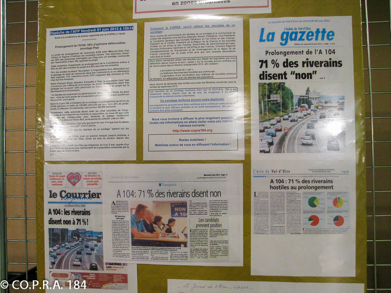 Panneaux d'information AGO 2012