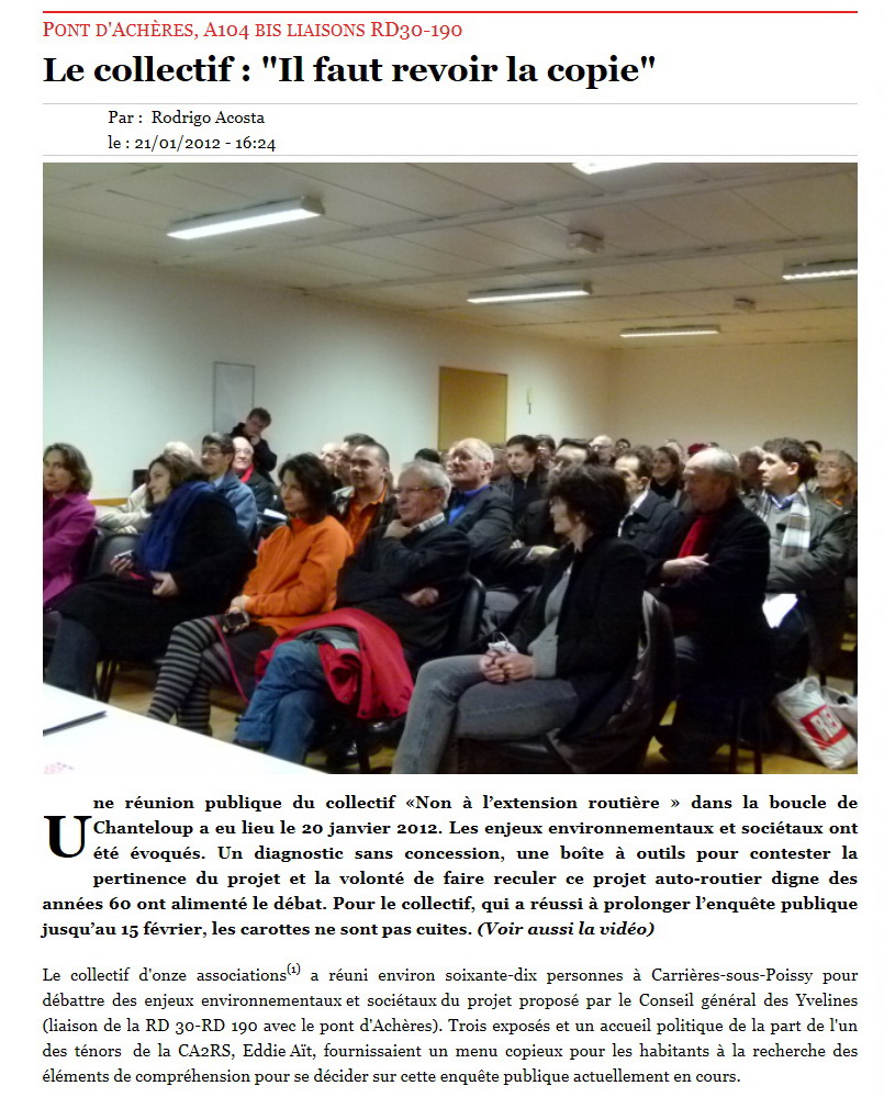 Le Journal des 2 Rives 21 janvier 2012