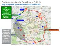 A104 : un prolongement qui ne deviendra jamais un bouclage