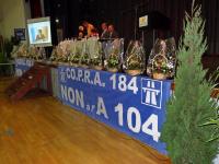 Les 20 compositions florales offertes par le COPRA 184 à 20 dames présentes dans la salle pour fêter les 20 ans d'action