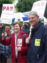 Manifestation d'ampleur régionale devabnt la préfecture de Versailles 16 mai 2009